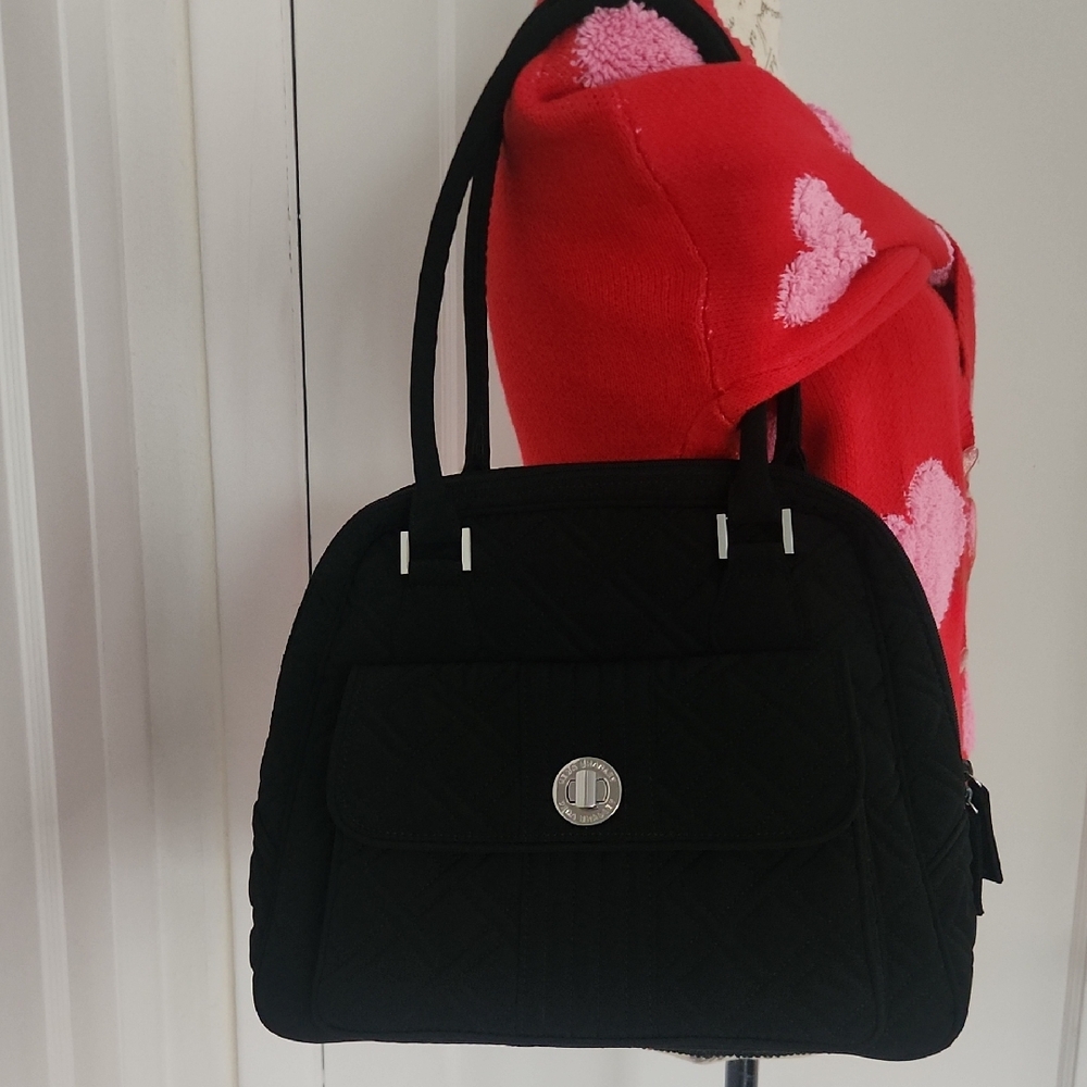 Vera Bradley Black Quilted Shoulder Bag